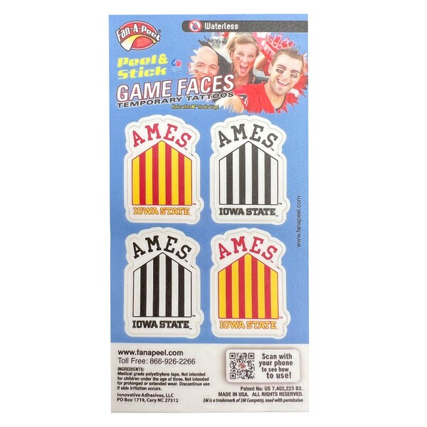 Ames 5-Bar Temporary Skin Tattoo 4-Pack (was $5.99)